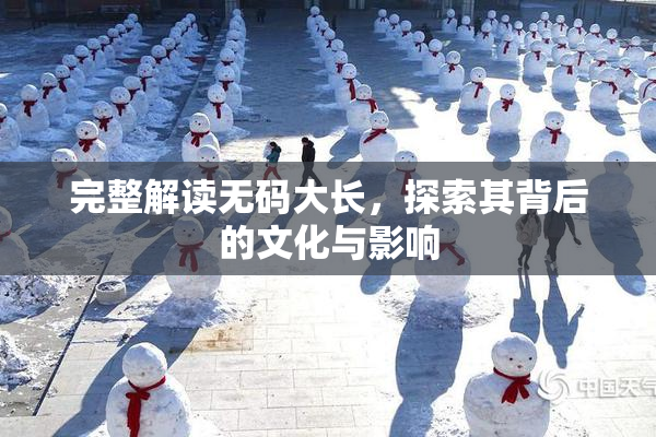 完整解读无码大长，探索其背后的文化与影响
