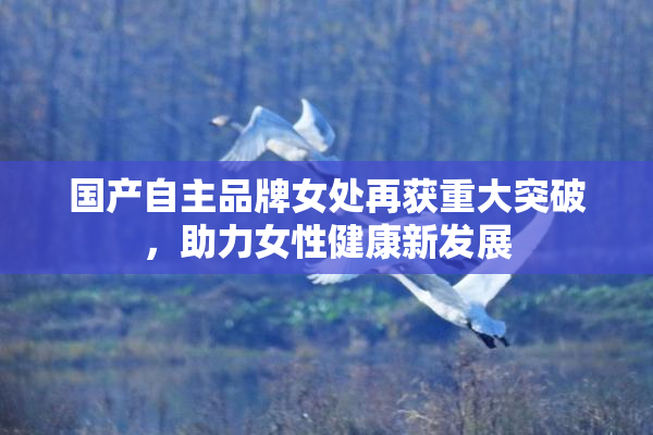 国产自主品牌女处再获重大突破，助力女性健康新发展